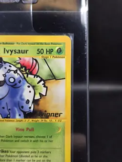 2003 Pokemon Dark Ivysaur #6 Promo Pokemon Card LP Condition Gold Winner Stamp - Image 4