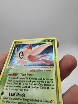 Pokemon Card Holo Celebi Gold Star 100/100 HP ex Crystal Guardians Damaged Card - Image 5