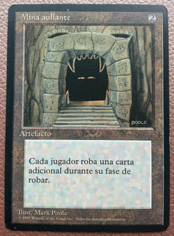 Mina Aullante. Howling mine Spanish MTG Magic the gathering - Image 1
