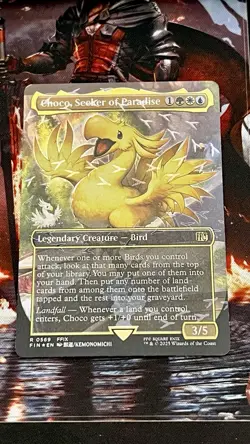 Choco, Seeker of Paradise #569 (Borderless Track Foil) FIN Magic The Gathering - Image 2