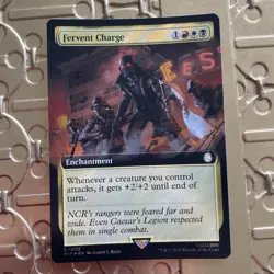 Fervent Charge EXTENDED SURGE FOIL - Fallout - MTG - Free Postage - Image 1