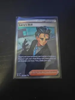 Pokemon TCG Prismatic Evolutions Full Art Larry's Skill 139/131 Near Mint - Image 1