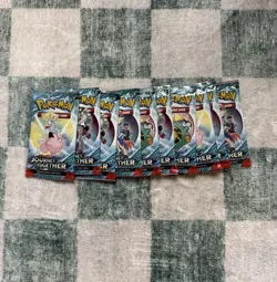 Journey Together x8 Packs - Pokemon TCG Set Sealed x8 Booster Pack Lot - Image 1
