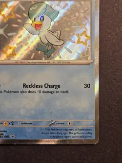 Pokemon Paldean Fates Black Star Promo Shiny Quaxly SVP 082 Holo Rare - Image 2