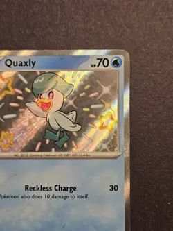 Pokemon Paldean Fates Black Star Promo Shiny Quaxly SVP 082 Holo Rare - Image 3