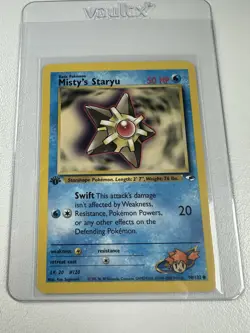 Misty’s Staryu 1st edition Gym Heroes 90/132 WOTC vintage Pokemon - Image 1