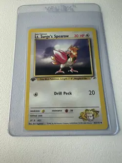 Lt. Surge’s Spearow 1st Edition Gym Heroes 52/132 WOTC Vintage Pokemon - Image 1