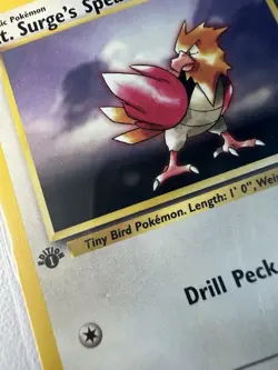 Lt. Surge’s Spearow 1st Edition Gym Heroes 52/132 WOTC Vintage Pokemon - Image 2