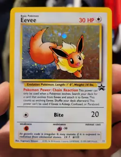Eevee Black Star Promo 11 LP Holo Rare Pokemon TCG 1999 Vintage WoTC - Image 3
