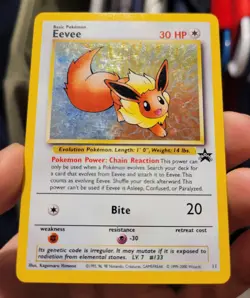 Eevee Black Star Promo 11 LP Holo Rare Pokemon TCG 1999 Vintage WoTC - Image 4