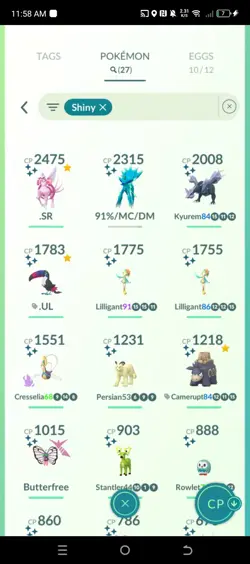 Pokemon Acc Go Lvl 43 - 100% Giratina - 27 Shiny & 33 Legendary - 800K Dust - Image 3