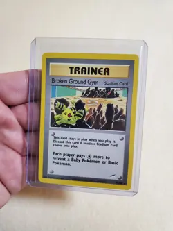 LP Broken Ground Gym 92/105 Rare Neo Destiny Unlimited Pokemon Vintage English - Image 1