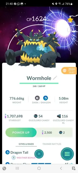 Pokemon Go Ultrabeast Guzzlord Wormhole Background (Normal) - Image 1