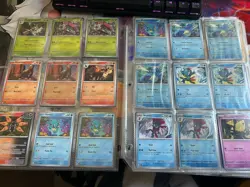 Pokemon Scarlet & Violet Shrouded Fable Near Complete Master Set Holo Energy EX - Image 4