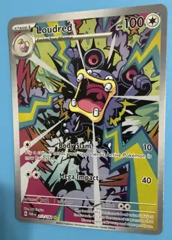Loudred 212/182 Paradox Rift Illustration Full Art Holo Rare Pokemon TCG MINT - Image 3