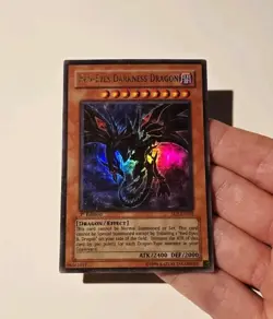 Yugioh Red-Eyes Darkness Dragon SD1-EN001 Ultra Rare LP - Image 1