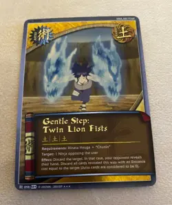 Naruto CCG Card #898 Set 24: Gentle Step: Twin Lion Fists - Super Rare - Image 1