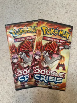 Pokemon "Double Crisis" 7-Card Sealed Booster Pack (Groudon) - Image 1