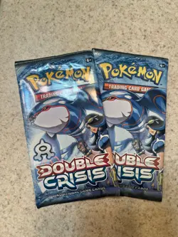 Pokemon "Double Crisis" 7-Card Sealed Booster Pack (Kyogre) - Image 1
