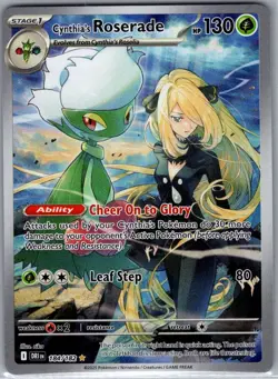 Cynthia's Roserade 184/182 SV10: Destined Rivals - Pokemon Card - NM - Image 1