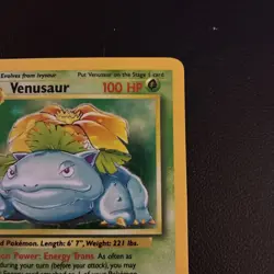 Pokemon TCG Venusaur Base Set Holo Unlimited Rare Card 15/102 - Image 3