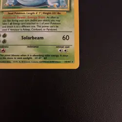 Pokemon TCG Venusaur Base Set Holo Unlimited Rare Card 15/102 - Image 4