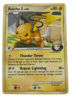 Raichu GL 31/111 - Rising Rivals - Lightly Played Pokemon Card - Image 1