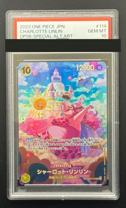 PSA 10 Charlotte Linlin OP03-114 One Piece Card Japanese 2023 from Japan - Image 1