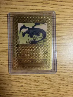 Shining Charizard 107/105 Gold Card Pokemon Card 1st Edition Fan Art Gold Foil - Image 1