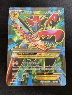 M Scizor EX 120/122 Full Art Holo Card Pokemon TCG XY Breakpoint Ultra Rare - Image 1
