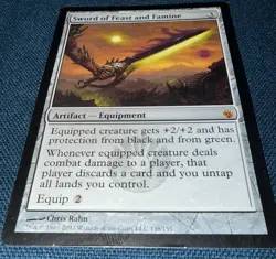 Magic the Gathering Sword of Feast and Famine Mirrodin Besieged Regular Card - Image 2