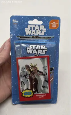Set Of Score Board Star Wars 23kt Gold Cards And Star Wars Topps Card Pack - Image 2