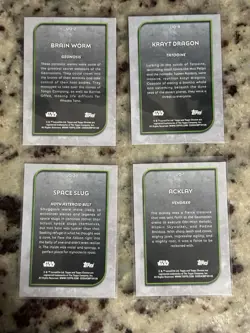 Outter World Oddities - 25 Topps Chrome Star Wars Galaxy - Refractor 4 Card Lot - Image 2
