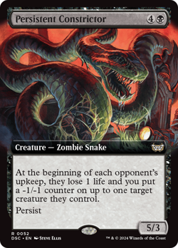MTG - Persistent Constrictor (Extended Art) [Duskmourn: House of Horror] - Image 1