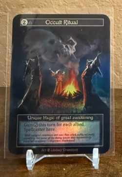 Sorcery Contested Realms - Beta - Occult Ritual Foil NM - Image 1