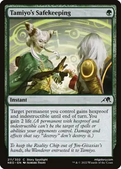 MTG Foil Kamigawa: Neon Dynasty NEO Tamiyo's Safekeeping MINT - Image 1