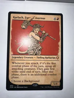 MTG Showcase CMR: Battle for Baldur's Gate CLB Karlach, Fury of Avernus MINT - Image 1
