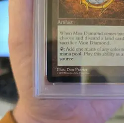 Magic the Gathering MTG Mox Diamond Stronghold 1998 PSA 8 Near Mint - Mint - Image 3