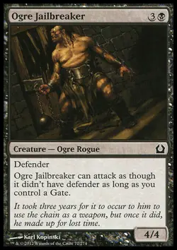 X4 Ogre Jailbreaker Return to Ravnica Light Play MTG Magic DNA GAMES - Image 1
