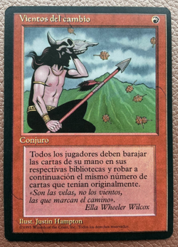 Vientos del camio. Winds of change in spanish. 1195. MTG Magic the gathering - Image 1