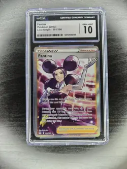 2022 POKEMON LOST ORIGIN - ULTRA RARE - HOLO #191/196 FANTINA CGC 10 GEM MINT - Image 1