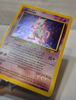 Mewtwo 10/102 Holo Rare Unlimited Base Set SPANISH Pokemon 7336 - Image 2