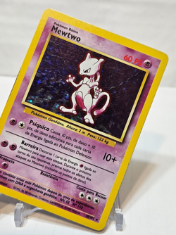 Mewtwo 10/102 Holo Rare Unlimited Base Set SPANISH Pokemon 7336 - Image 4