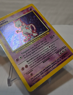Mewtwo 10/102 Holo Rare Unlimited Base Set SPANISH Pokemon 7336 - Image 5