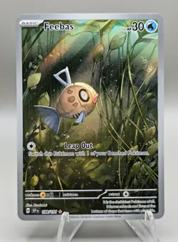 Pokemon TCG Feebas 198/191 Illustration Rare Full Art Holo Surging Sparks NM - Image 1