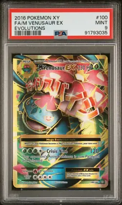 M VENUSAUR EX Evolutions Holo Rare #100 PSA 9 Pokemon - Image 1
