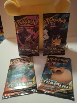 Pokemon Tcg Sealed Sun And Moon Team Up Booster Pack Bundle. Full Art Set! - Image 1