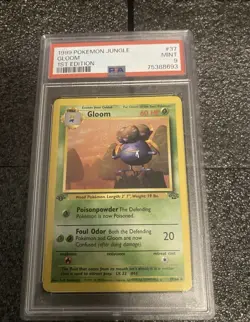 Pokemon 1999 Jungle 1st Edition Gloom PSA 9 - Image 1