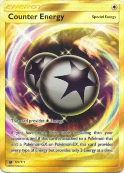 1x Counter Energy - 122/111 - Secret Rare Lightly Played Pokemon SM04 - Crimson - Image 1
