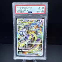 PSA 10 GEM MINT 2023 Pokemon Mewtwo VSTAR GG44 Crown Zenith Alt Art - Image 1